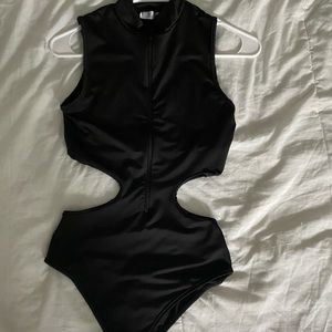 Black rave body suit (small)
